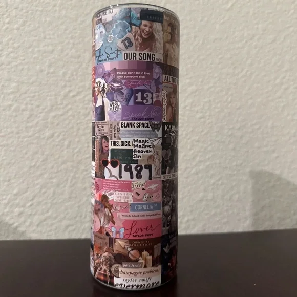 Taylor Swift Stainless Steel Sublimated Double Wall Insulated 20 oz Tumbler Cup - Picture 5 of 5
